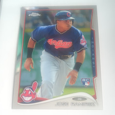 Topps 2014 Chrome Jose Ramirez RC Rookie #45 Cleveland Indians Baseball Card. rookie card picture
