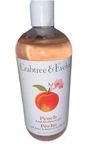 Crabtree & Evelyn PEACH Bath & Shower Gel 16.9 oz BRAND NEW