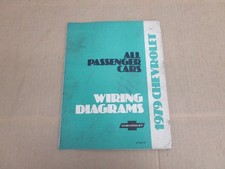 1979 Chevrolet Camaro Corvette Car Electrical Wiring Diagram Shop Service Manual