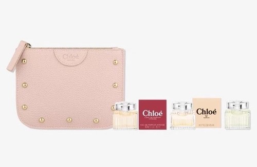 Chloe Mini EDP L'Eau de Parfum Intense Lumineuse Clutch 4pc Perfume Gift Set New