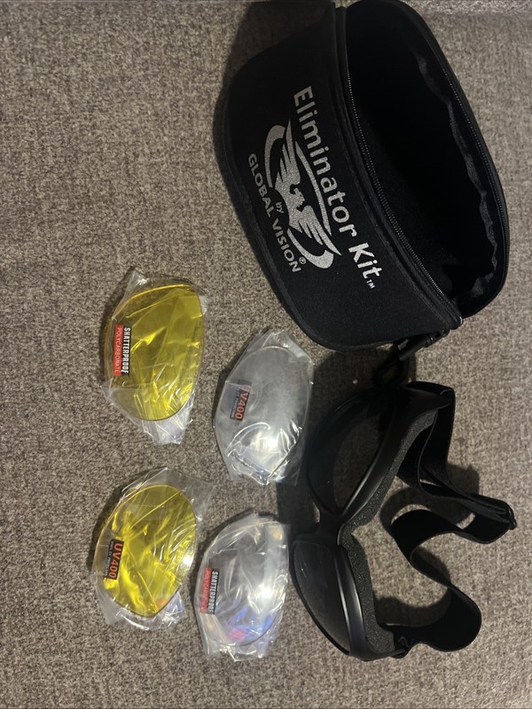 Global Vision Eliminator Dirt Bike Goggles Kit 2 w/3 Lenses