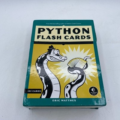 Python Flash Cards Eric Matthes 101 Cards No Starch Press Programming Study Set