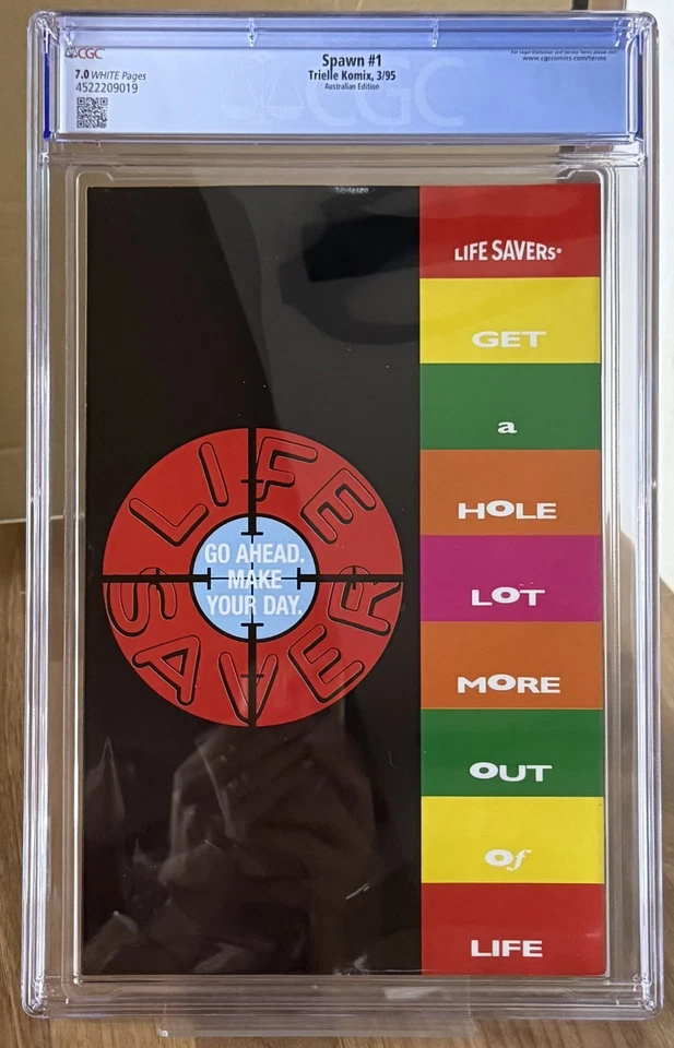 🔑 SPAWN #1 CGC 7.0 [IMAGE (TRIELLE KOMIX)] COMIC APV AUSTRALIAN EDITION 1995 - Image 3 of 4