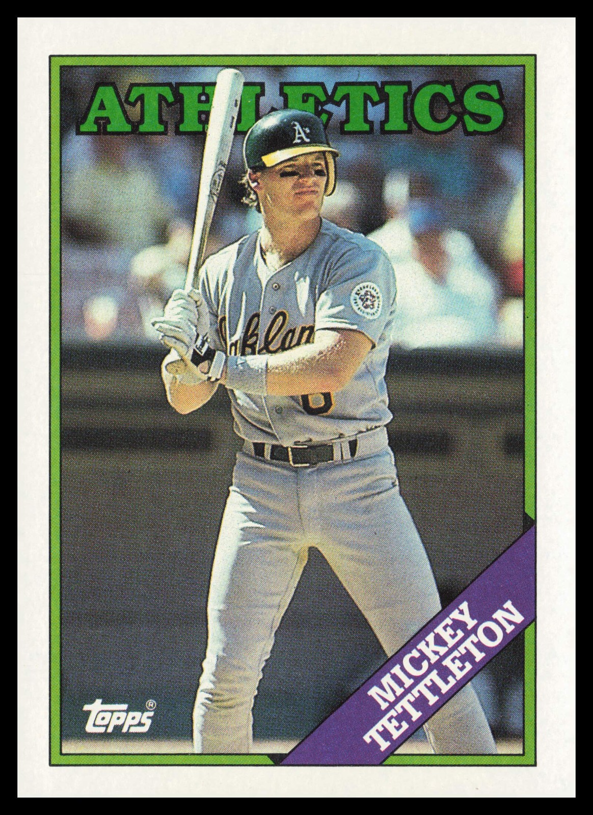 1988 Topps #143 Mickey Tettleton Oakland Athletics Collector's Edition (Tiffany)