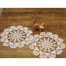 COPPIA  CENTRI  A MANO UNCINETTO diam. 35cm