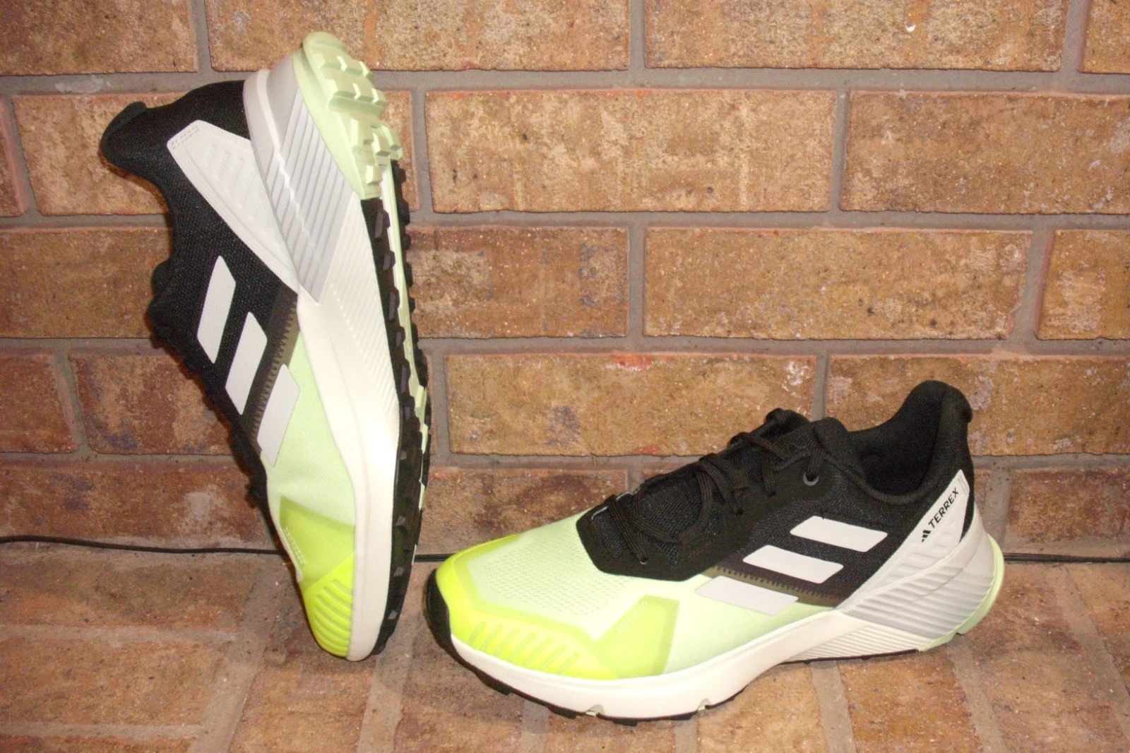 New Adidas Terrex Soulstride Trail Shoes IG8023/13 D Green-Black MSRP$80