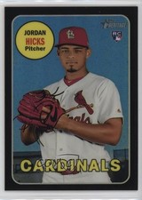 2018 Topps Heritage High Number Chrome Black Refractor 35/69 Jordan Hicks 0s5s