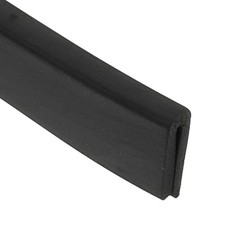 1/8" 13FT Rubber Edge Trim, Flexible U Channel Edge Guard Protector, Black