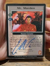 Babylon 5 B5 1997 CCG Mr. Morden Autograph Card Ed Wasser 
