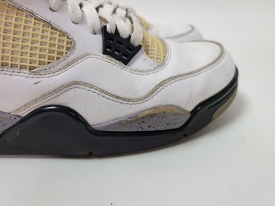 Nike‎ Air Jordan 4 Retro White Cement 308497-103 Sz 8.5 Nike Air Jordan 4 Retro White Cement 308497-103 Sz 8.5 | eBay main image 2