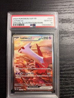 Carte Pokémon gradé Latias EX 239/191 Etincelles Déferlantes EV08 FR PSA 10 🇨🇵