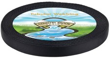 Country Brook Design  5/8 Inch Black Tubular Nylon Webbing, 10 Yards