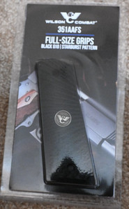 Wilson Combat Grips, Compact, Black G10, Starburst Pattern, Flat Bottom