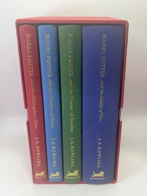 Harry Potter Gift Set Deluxe Signature Edition w Slipcase - Books 1-4 [Hardco...