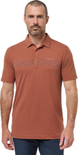 NEW Travis Mathew A42810 The Heather Chest Stripe Brown Golf Polo Shirt Mens 2XL