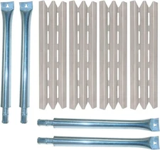 BBQ Gas Grill Heat Plates Burners Replacement 8-Pack Kit for Baron Broil King