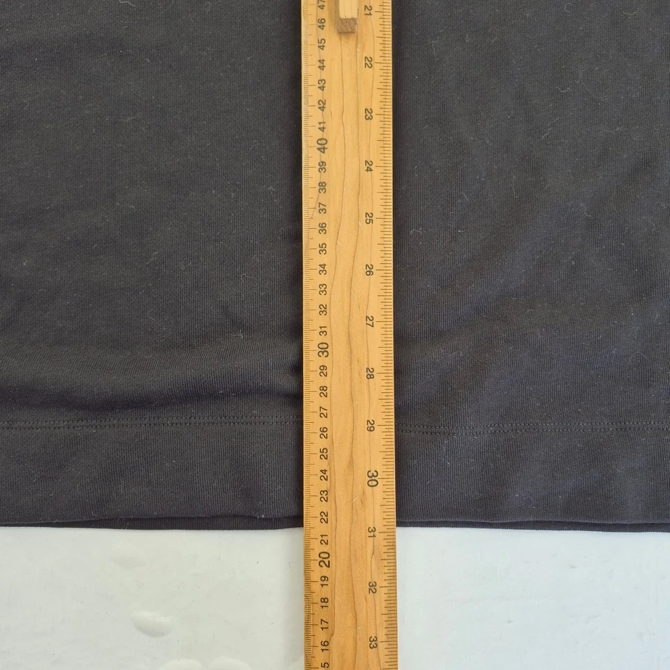 BARBOUR INTERNATIONAL Jumper 12 Black Women's 100% Cotton High Neck Buttons - Image 2 of 4