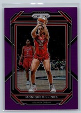 2023 Panini Prizm WNBA Purple Prizm 143/149 Monique Billings #62  Atlanta Dream