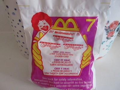Monster Crazy Bones Chef & Drac Toy #7 McDonalds Collectible 2000 - Sealed -