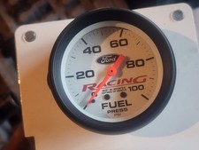 Ford Racing Fuel Gauge White 2 58 80s 90s Mustang Saleen Cobra Foxbody Roush