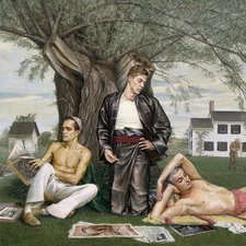 PAUL CADMUS A CONVERSATION PIECE EXPRESSIONISM ART GICLEE PRINT FINE CANVAS