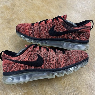 Nike Flyknit Air Max Shoes Sneakers Crimson 2015 (620469-006) Men s Size 11 US