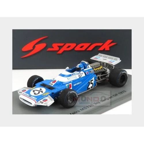 1:43 SPARK Matra Simca F1 Ms120 #25 3Rd Belgium Gp 1970 J.P.Beltoise S4325 MMC - Image 2 of 2