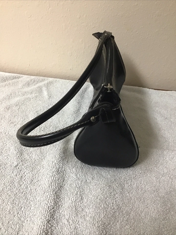 Kate Spade 黑色皮革长方形单肩包对比拼接 — 第 3/4 张图片