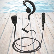 G-Shape Swivel PTT Earpiece for Motorola Radios DEP550, XPR3300, XPR3500e & More