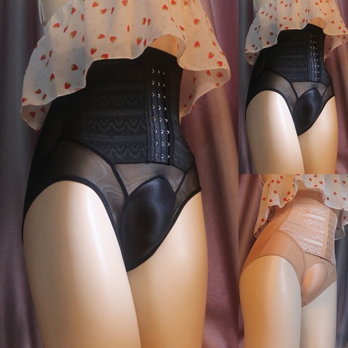 High Waist Men Body Shaper Control Panties Butt Lifter Lace Underwear XL Briefs - Picture 1 of 18