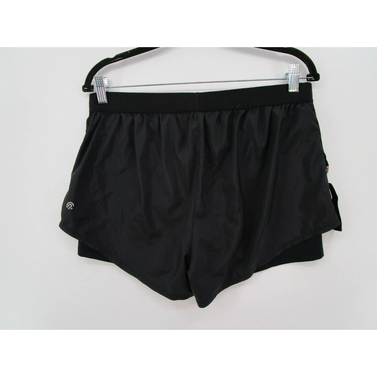 Champion Womens L Elastic Waist Running Short Black
