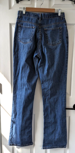VTG Eddie Bauer Womens Jeans Bootleg Straight Leg Tall Sz 6 High Rise - Picture 4 of 15