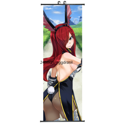 Anime Poster FAIRY TAIL Erza Scarlet Wall Scroll Painting 45x125cm