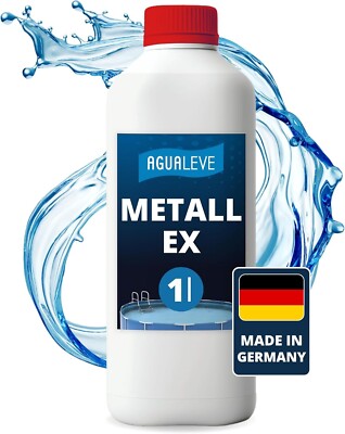 AGUALEVE Metall Ex 1 Ltr. | für Pools jeder Art | Markenqualität Made in Germany