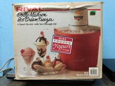 Vintage Rival Dolly Madison Ice Cream Freezer - Red - Model 8400 - Pre Owned(tr)