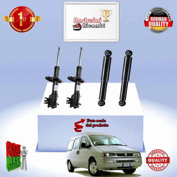 Set 4 StoßDäMpfer Vorderseite + Heck Fiat Scudo 1.9 Td 66KW 90CV 2000-> A42-image