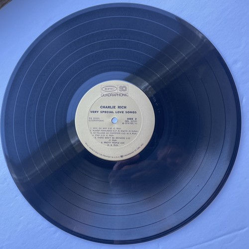 CHARLIE RICH Very Special Love Songs LP ORIG 1974 KE32531 Quad HYPE/SHRINK NM - Picture 5 of 6