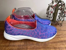 Women's VIONIC AMS Blue & Orange Activewear Pro Slip On Shoes-Size 7.5-EUC