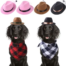 Dog Hat Pet Cowboy Sun Cap Cosplay Party Show Hat for Small Medium Large Dogs