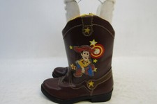 Disney Toy Story Woody Little Kids Youth Size 10 Brown Zip Cowboy Boots