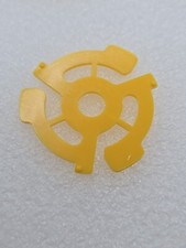  30 Yellow 45 rpm 7" Record Plastic Adapter Snap-In Inserts Vintage Vinyl