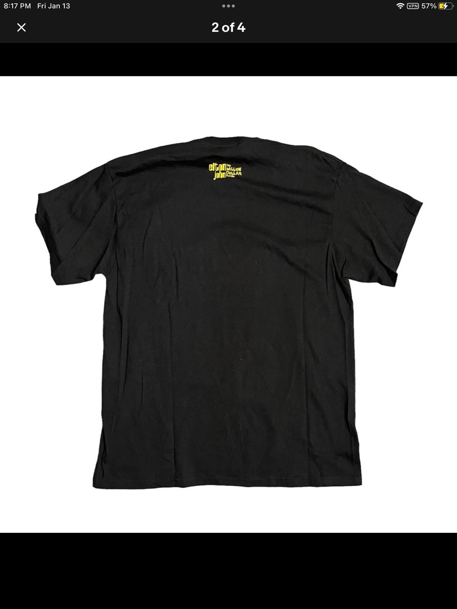 Elton John Million Dollar Piano Las Vegas Large Official T Shirt