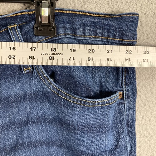 Levi’s Jeans Uomo Grande 46x30 Blu 541 Cinque Tasche Misto Cotone Elasticizzato Logo - Foto 3 di 16