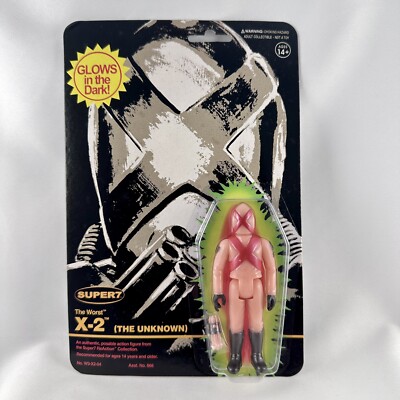 Super7 The Worst ReAction Figure X-2 The Unknown (Monster Glow) SDCC Exclusive