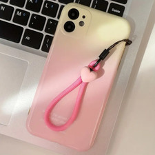 Heart-Shaped Short Lanyard - Durable Anti-Lost Wrist Strap for Phone Case, USB
