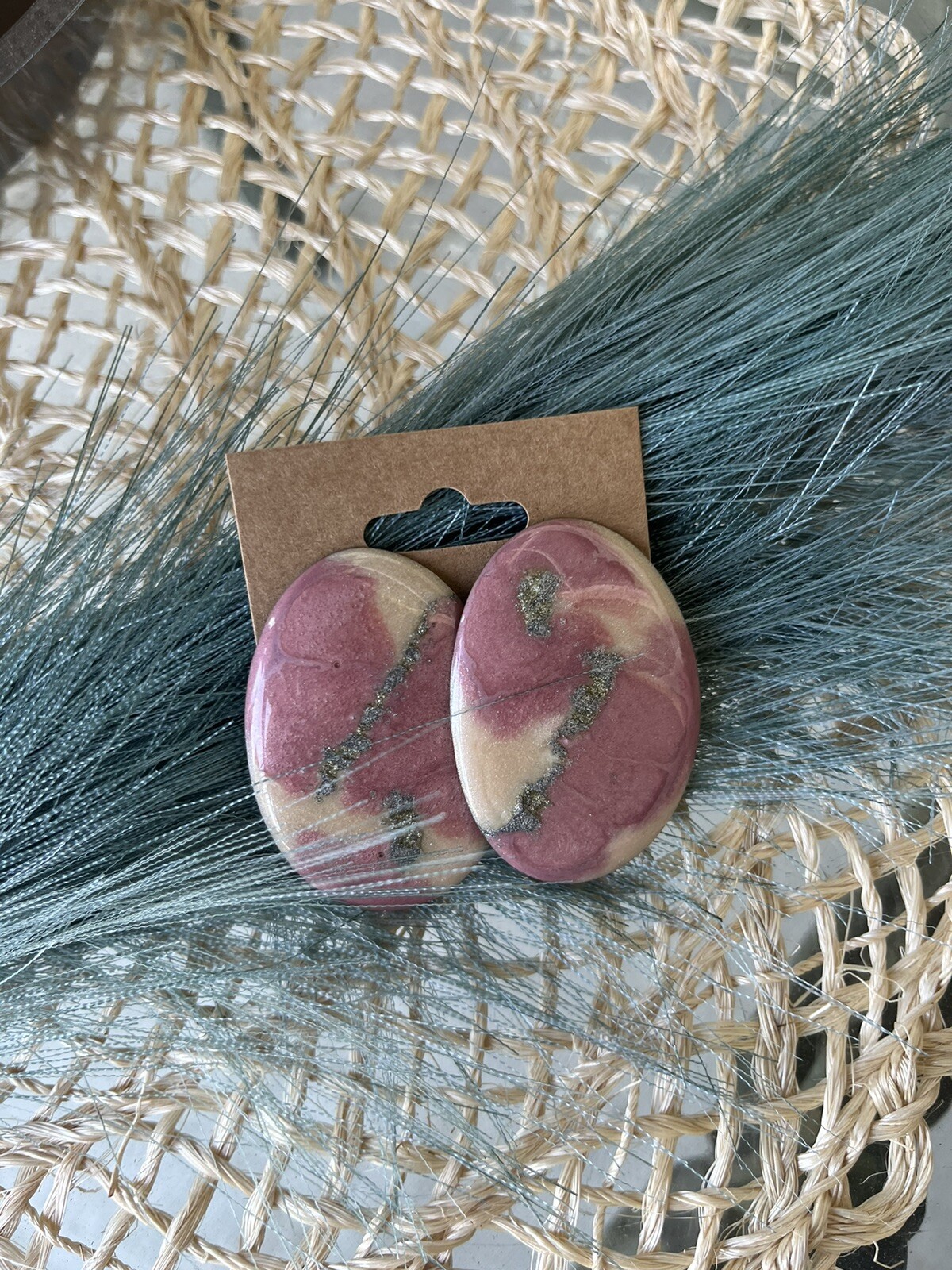 Marble Inspired Statement Earrings - image 1