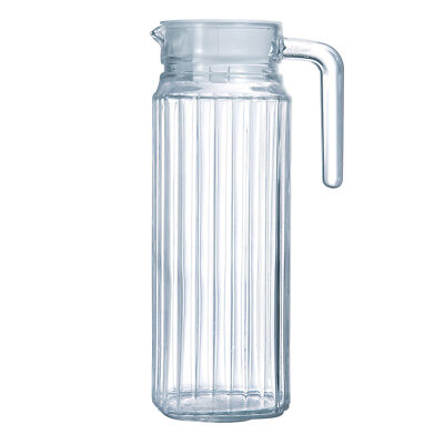 Glaskaraffe Krug Luminarc Quadro Karaffe aus Glas 1,1L Spülmaschinenfest
