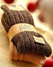 2 Pairs Alpaca Wool Heavy Duty Thermal Work Boots Socks for Men and Women