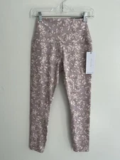 $58 RBX Leggings Sculpt Lift Peach Tech Size Small Beige Multi Crop