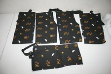 LOT OF 5 McDonald's Apparel Collection TEXAS THEME Black Apron Uniform